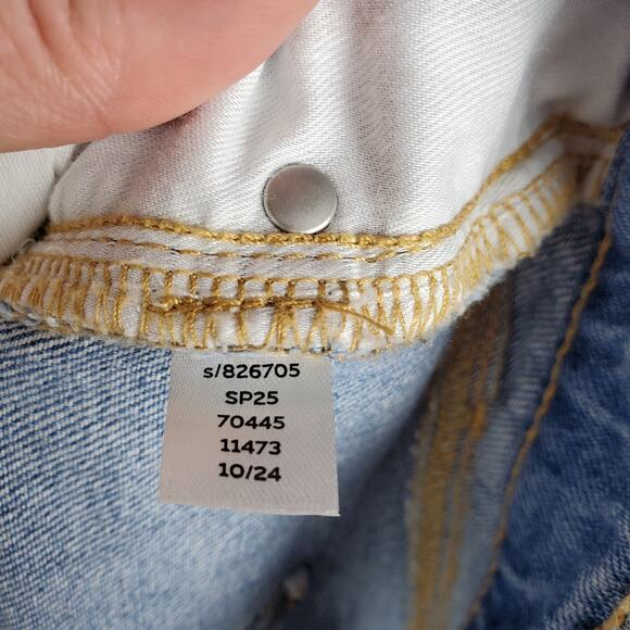 NEW Ann Taylor Straight Jeans Sz 14 Light Indigo Blue Wash Stretch Denim 28" Ins - Picture 13 of 16